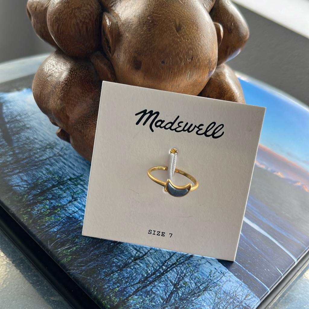 Madewell Moon Ring 29$